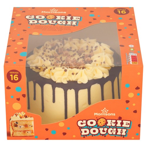 Morrisons cookie dough cake