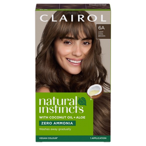 Clairol Natural Instincts Semi-Permanent Hair Dye 6A Light Cool Brown