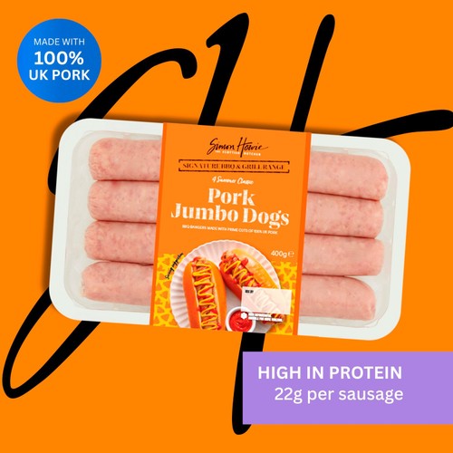 Simon Howie Pork Jumbo Dogs 400g