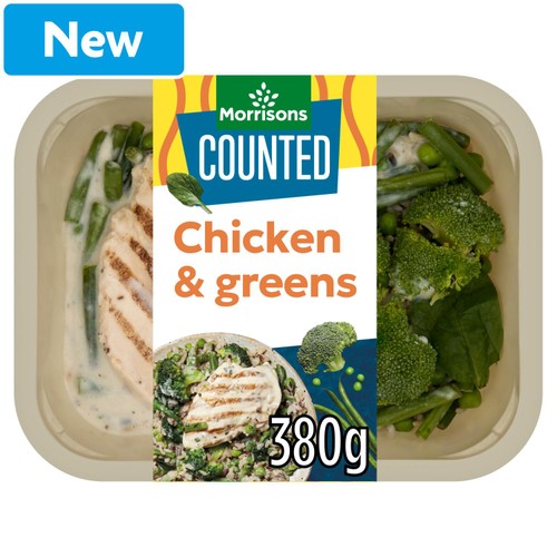 Morrisons calorie counted chicken veg broccoli