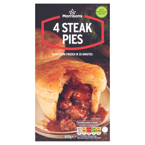 Morrisons 4 Steak Pies