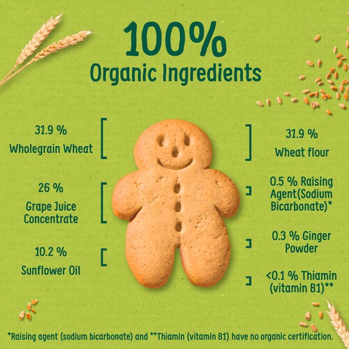 Organix Goodies Gingerbread Men Biscuits