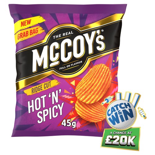 McCoy's Hot 'N' Spicy Crisps 45g