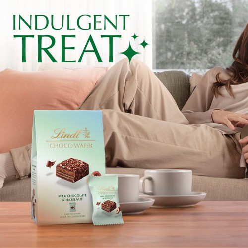 Lindt Choco Wafer Milk Chocolate & Hazelnut Sharing Box 135g