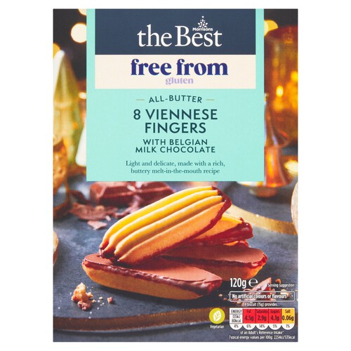 Morrisons The Best Free From All Butter 8 Viennese Fingers 