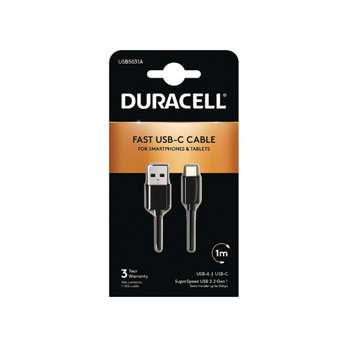 Duracell Sync & Charge Usb 3.0 Cable 1M 