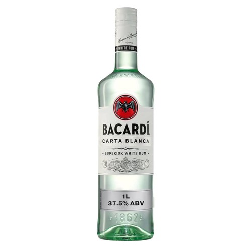 Bacardi Carta Blanca Superior White Rum 1L