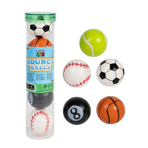 Bouncy Sports Balls 5Pk