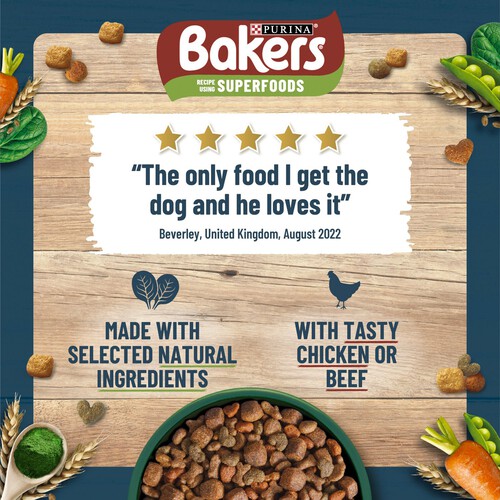 Bakers Puppy Dry Dog Food Chicken & Veg Morrisons Online Groceries