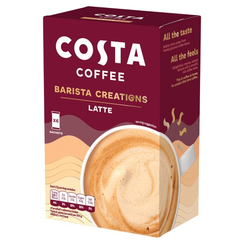 Costa Latte Sachets 6x17g