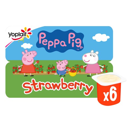 Peppa Pig Kids Strawberry Yoghurt Pots