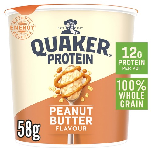 Quaker Oats High Protein Peanut Butter Porridge Pot 