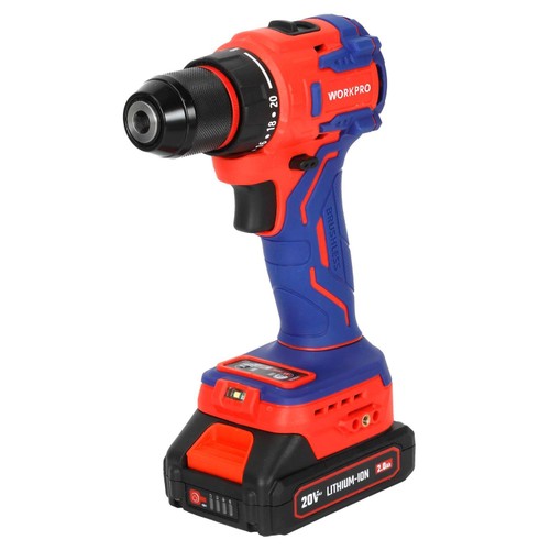 Workpro 20v Double-Speed Brushless Drill