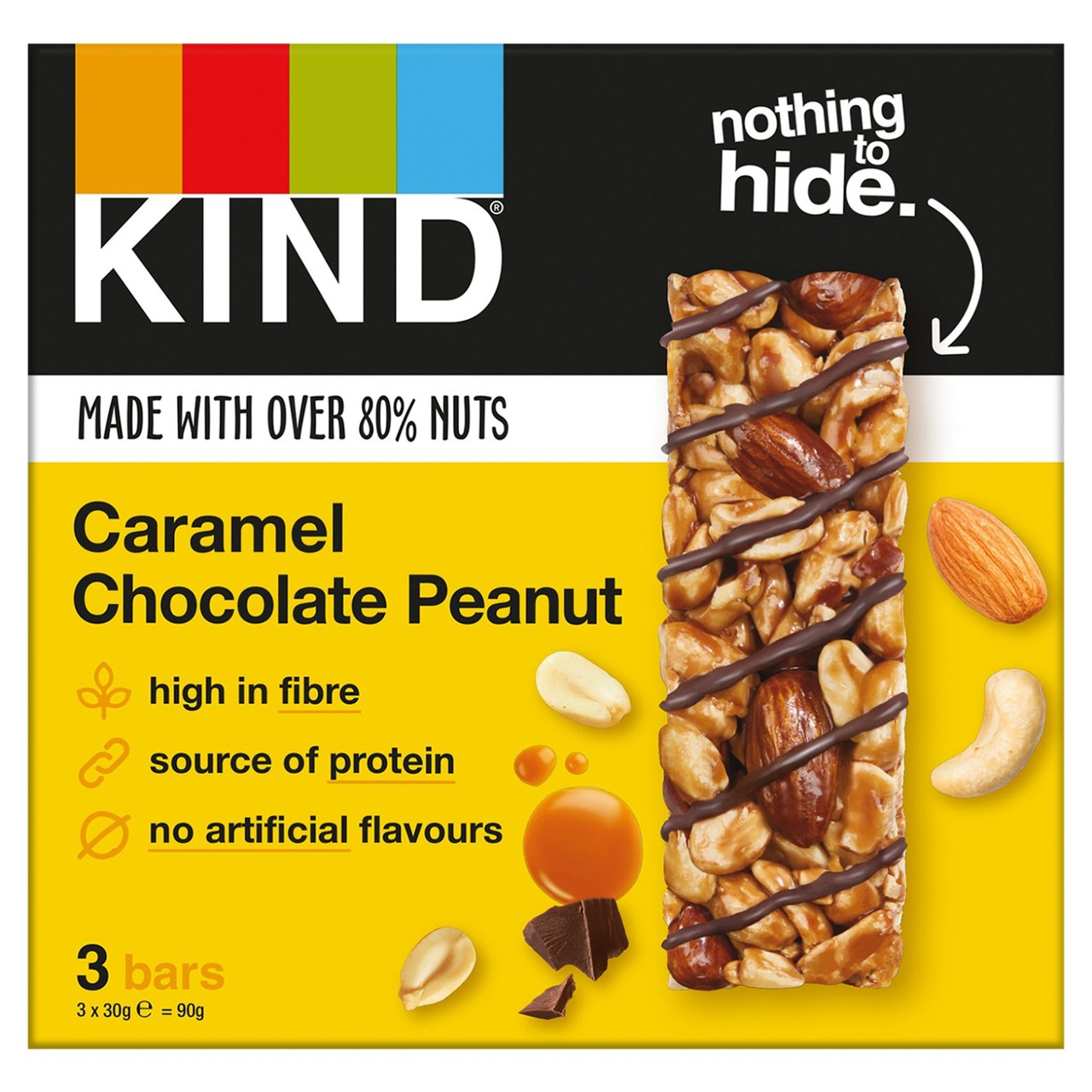 Kind Caramel Chocolate Peanut Bars 3x30g