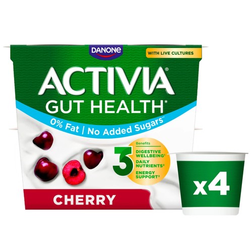 Activia Cherry Fat Free Gut Health Fruit Yoghurt