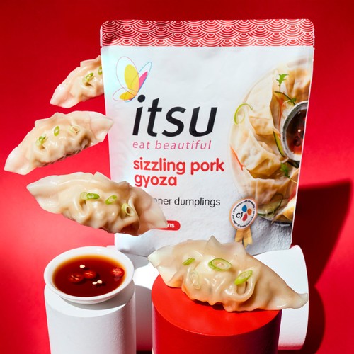 Itsu 12 Sizzling Pork Gyoza Dinner Dumplings