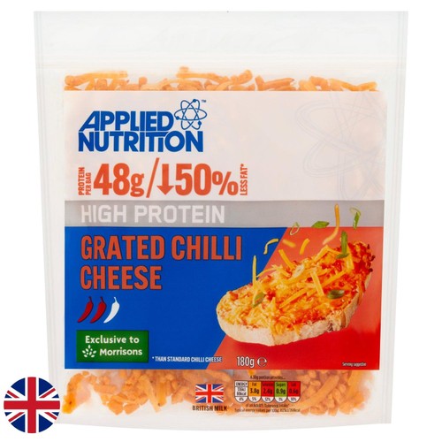 Applied Nutrition British High Protein Grated Chilli Cheese 180g