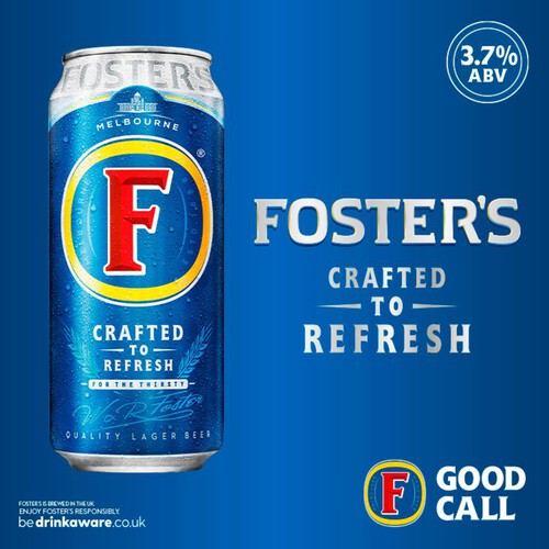 Fosters Lager Cans