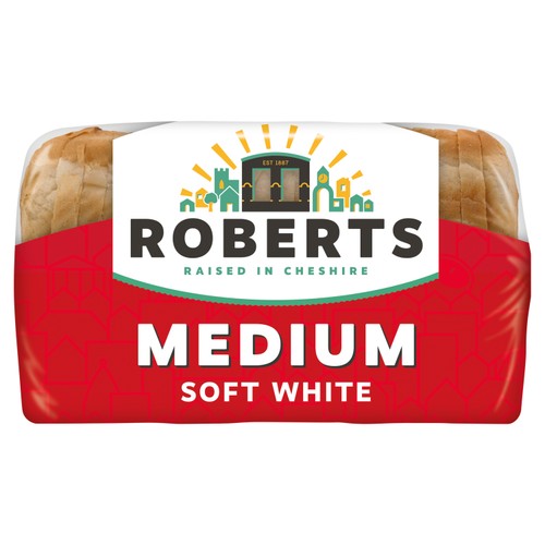 Roberts Medium Soft White Bread 800g