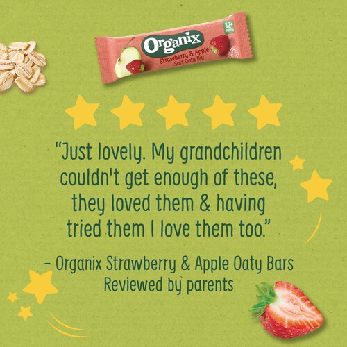 Organix Strawberry & Apple Soft Oaty Bars