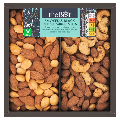 Morrisons The Best Smoked & Black Pepper Mixed Nuts 