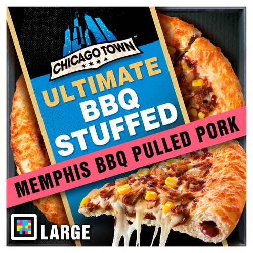 Chicago Town Ultimate BBQ Stuffed Crust Memphis Pulled Pork Pizza 