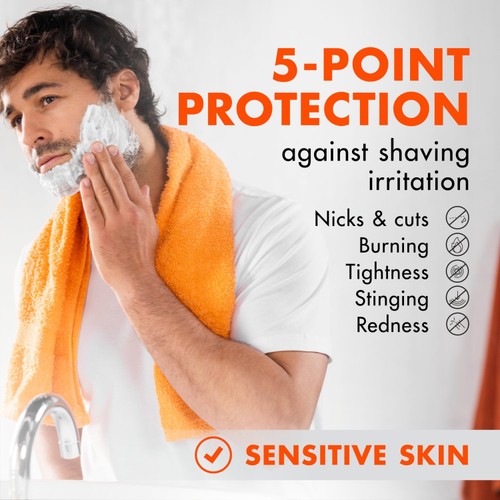 Gillette Fusion Shave Gel for Sensitive Skin with Almond Oil