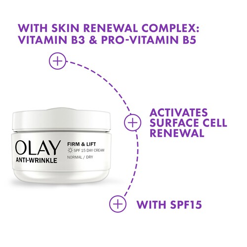 Olay Firm & Lift Anti-Wrinkle Normal UV Day Face Cream 