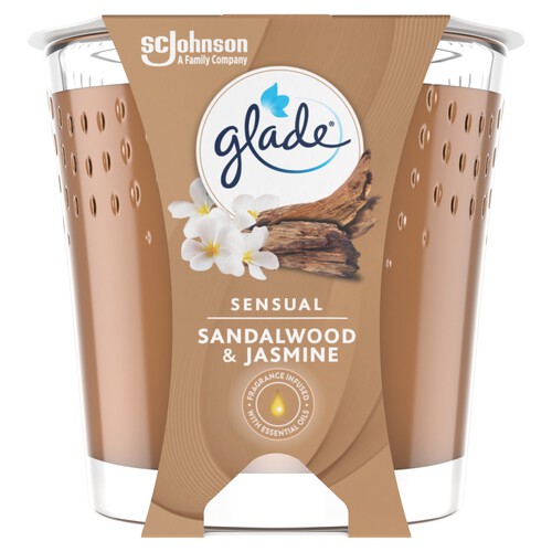 Glade Sensual Sandalwood & Jasmine Candle 