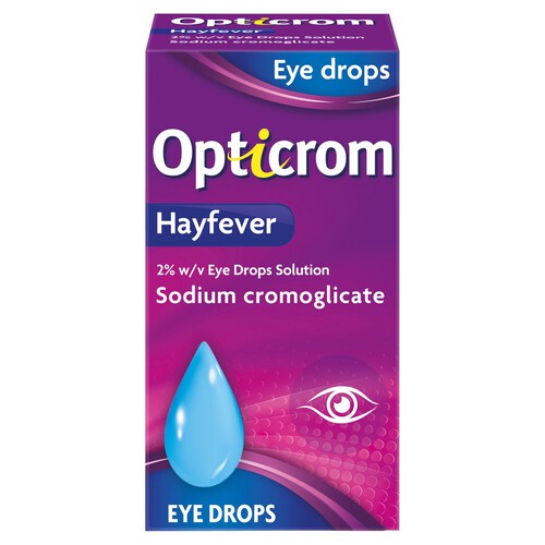 Opticrom Hayfever Eye Drops 