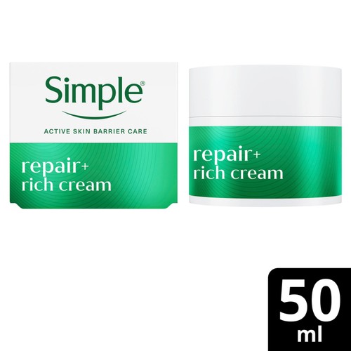 Simple Facial Moisturiser Repair+ 50 ml