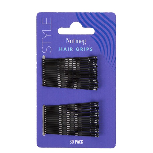 Nutmeg Black Hair Grips