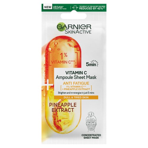 Garnier Skinactive Vitamin C Ampoule Sheet Mask Pineapple