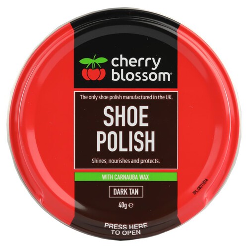 Cherry Blossom Shoe Polish Dark Tan