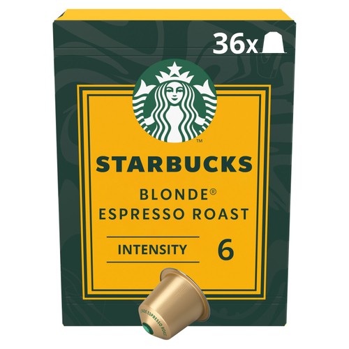 Starbucks Blonde Espresso Roast By Nespresso 36 Coffee Pods