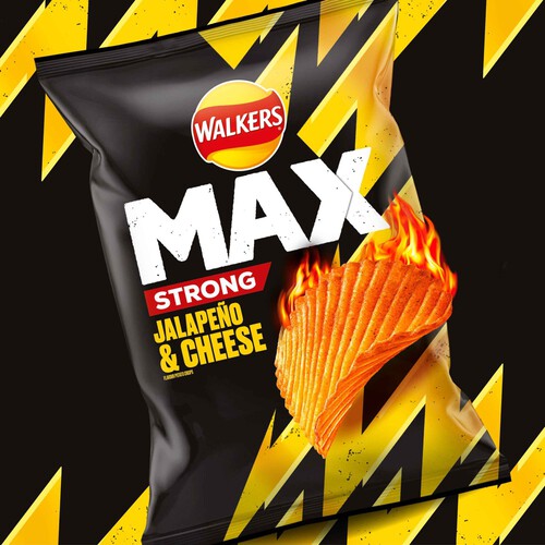 Walkers Max Strong Jalapeno & Cheese Sharing Crisps 