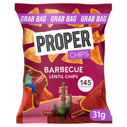 Properchips Barbeque Lentil Chips 