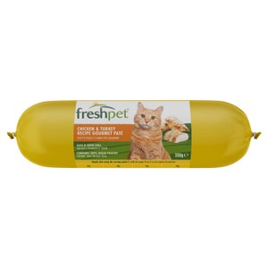 Freshpet Chicken & Turkey Gourmet Pate Fresh Cat Food Roll 350g