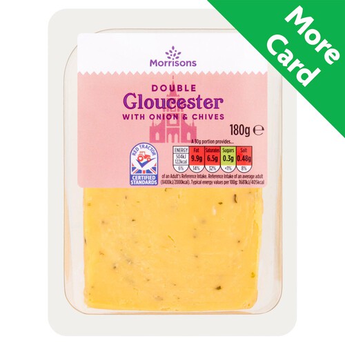 Morrisons Double Gloucester Onion & Chive