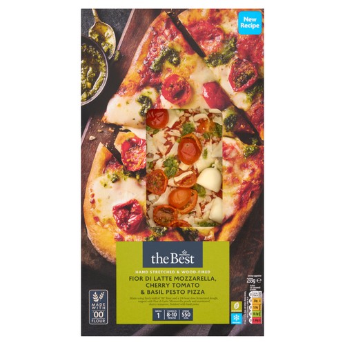 Morrisons The Best Fior Di Latte Mozzarella, Tomato & Pesto Pizza  233g
