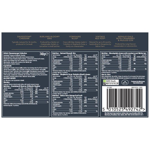 Morrisons The Best Signature British Cheesemonger Slate 490g
