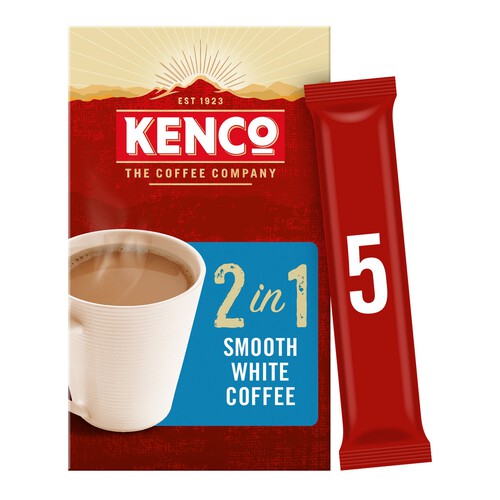 Kenco 2 in 1 Smooth White Instant Coffee Sachets 