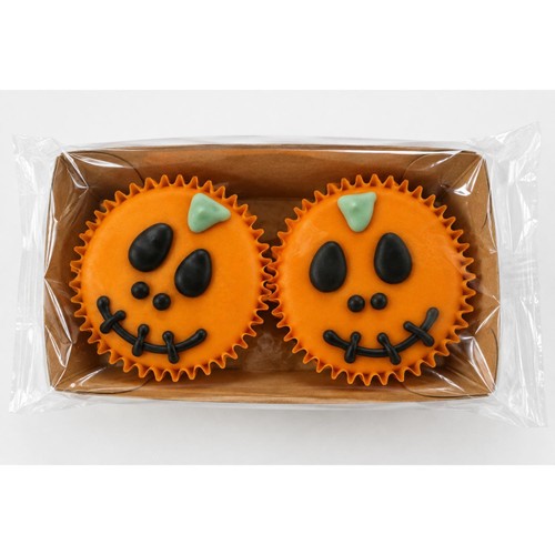 Morrisons Pumpkin Flooded Cupcakes  2 Pack