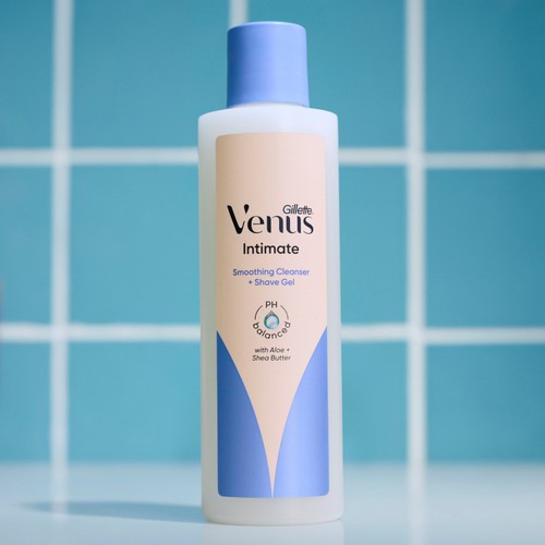 Gillette Venus 2-In-1 Cleanser + Shave Gel For Pubic Hair & Skin 