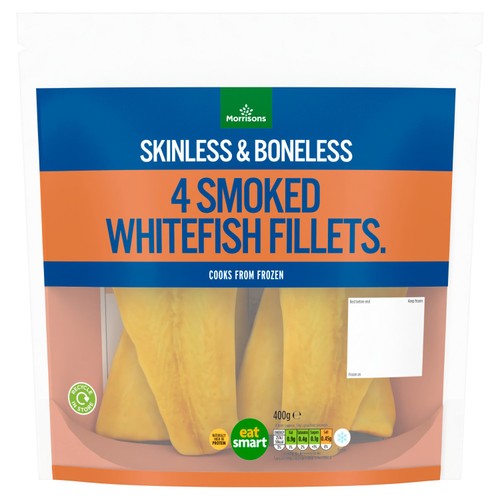 Morrisons 4 Skinless & Boneless Smoked Whitefish Fillets 400g