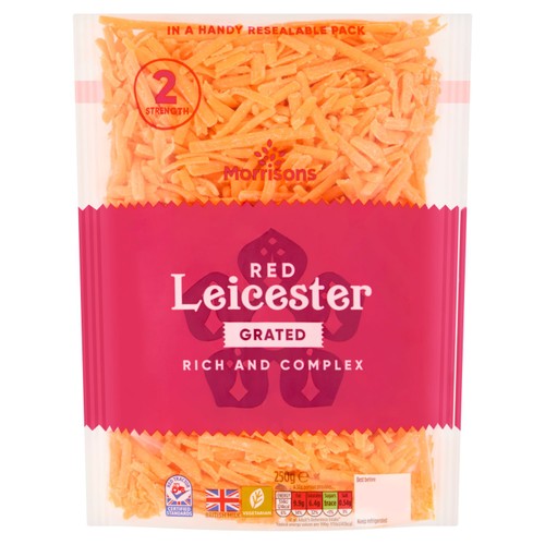 Morrisons Grated Red Leicester 250g