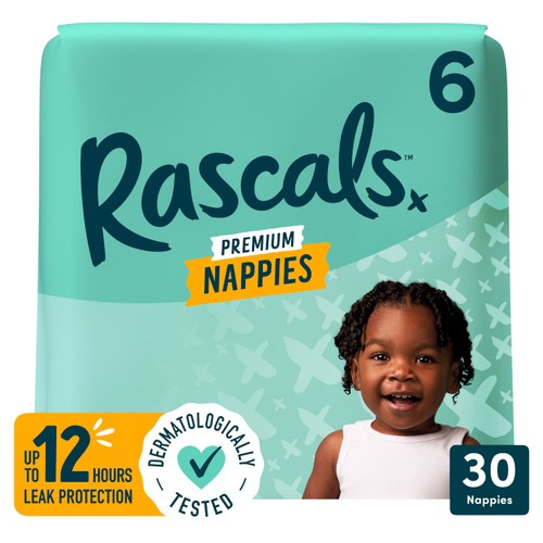 Rascals Premium Size 6 Nappies 
