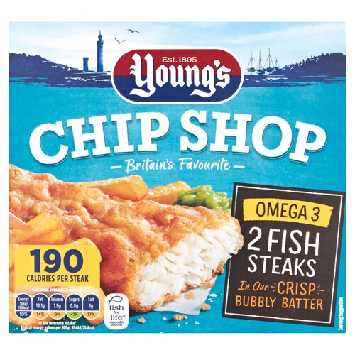 Young's Chip Shop 2 Omega 3 Fish Steaks