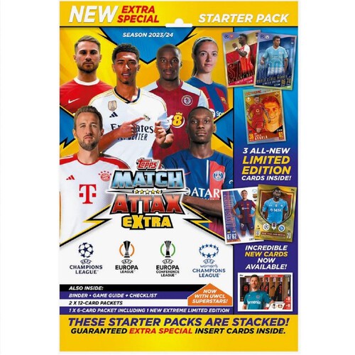 Match Attax Extra 2024 Football Cards Starter Pack