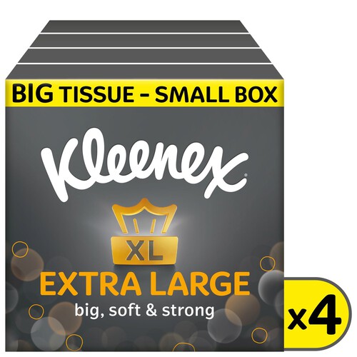 Kleenex Extra Large Compact Tissues 4 pack